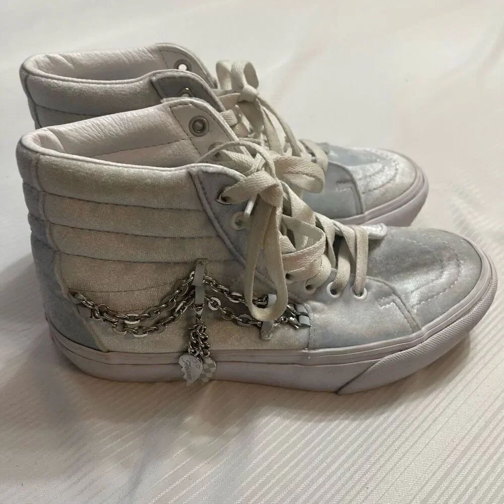 Vans Light Blue High Top Sk8-Hi Platform Sneakers Shoes Women’s Size 7 Men’s 5.5